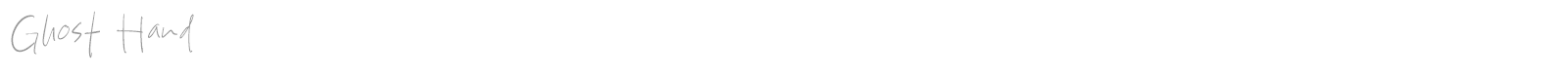 Ghost Hand font preview